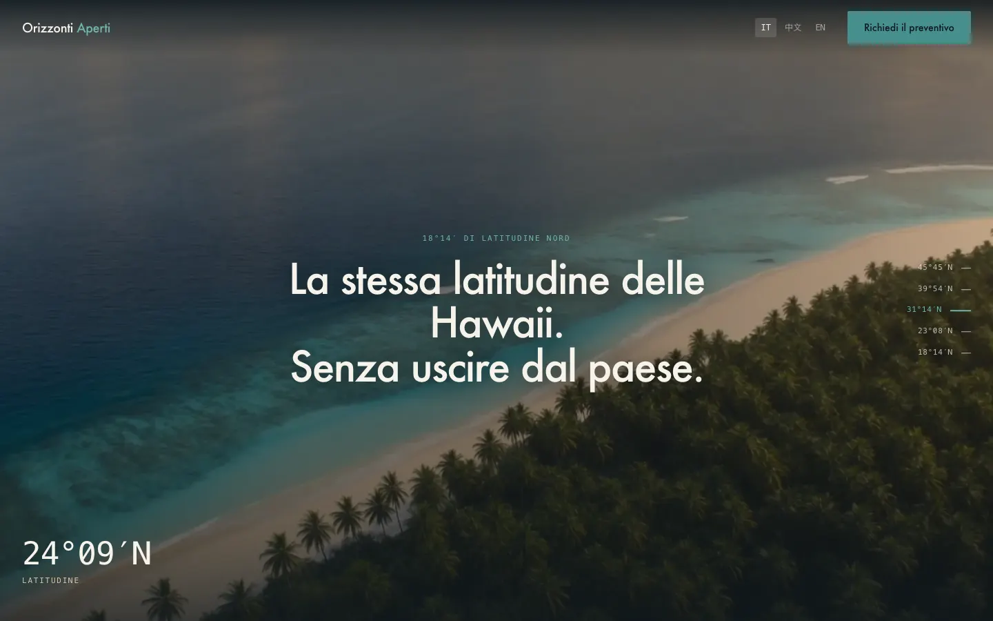 Si scende dalle nuvole — A un quarto della pagina.